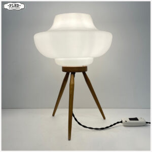 Space Age design opaline tafellamp, ÚLUV, 1960s