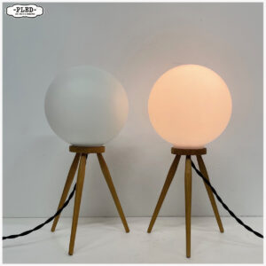 Set Mid Century tafellampen, opaline, úľuv, 1960s