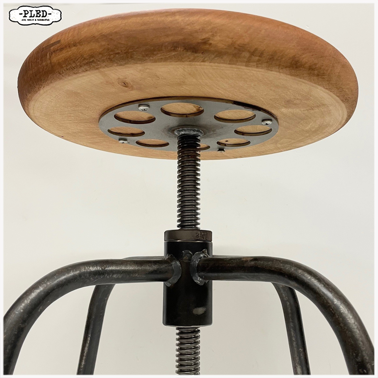 Robuuste (bar)krukken met draaispindel - Afbeelding 5