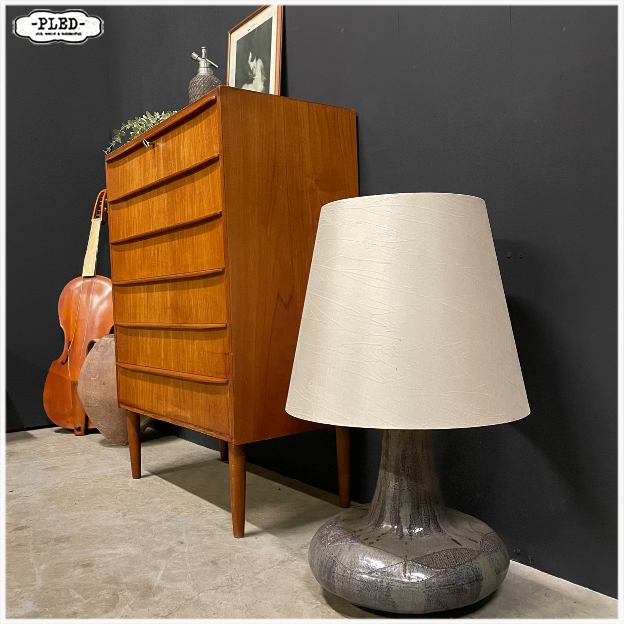 Deense ladekast, teakfineer, Hanbjerg Møbelfabrik - Afbeelding 3