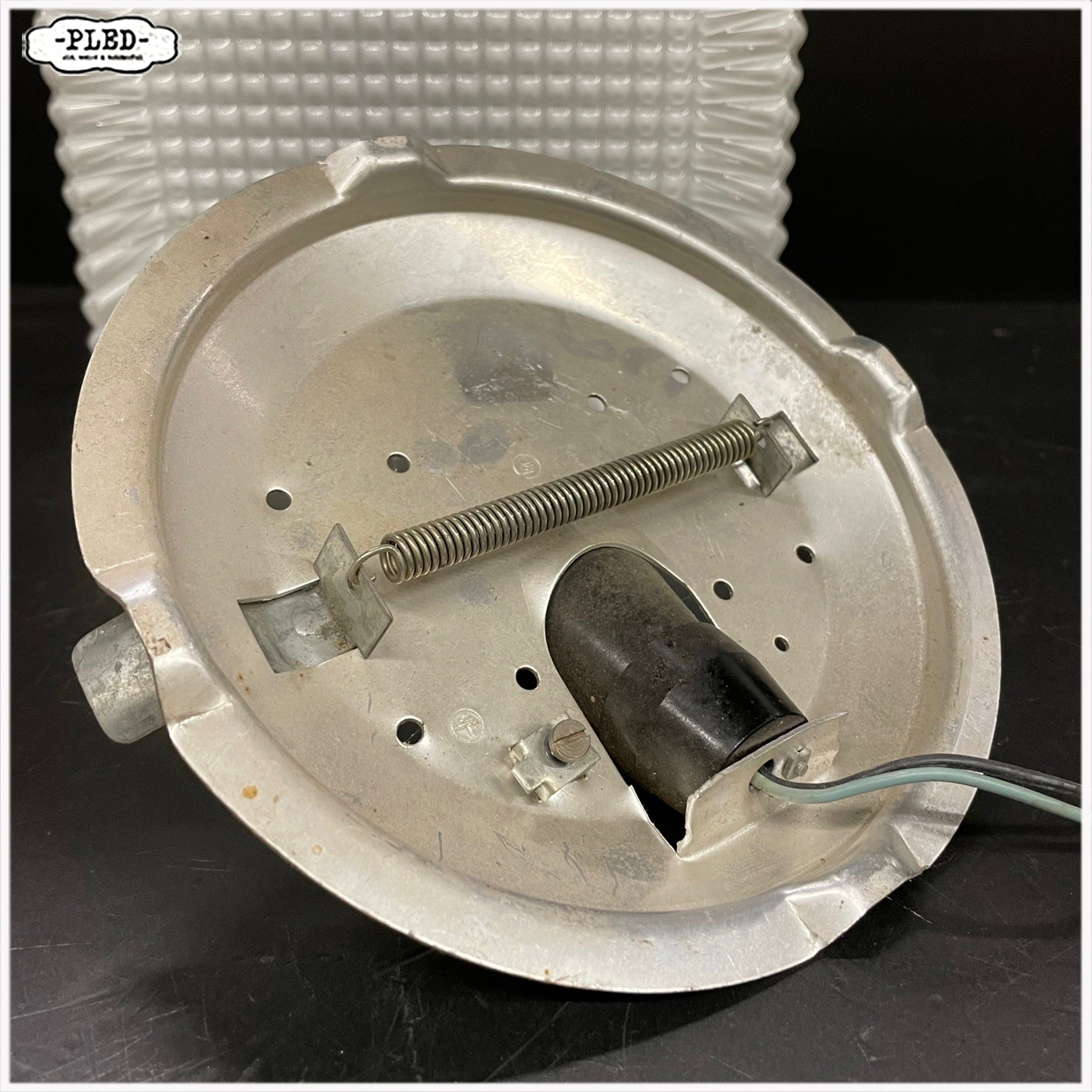 opaline plafonnière / wandlamp – jaren 60/70, Bohemen - Afbeelding 8