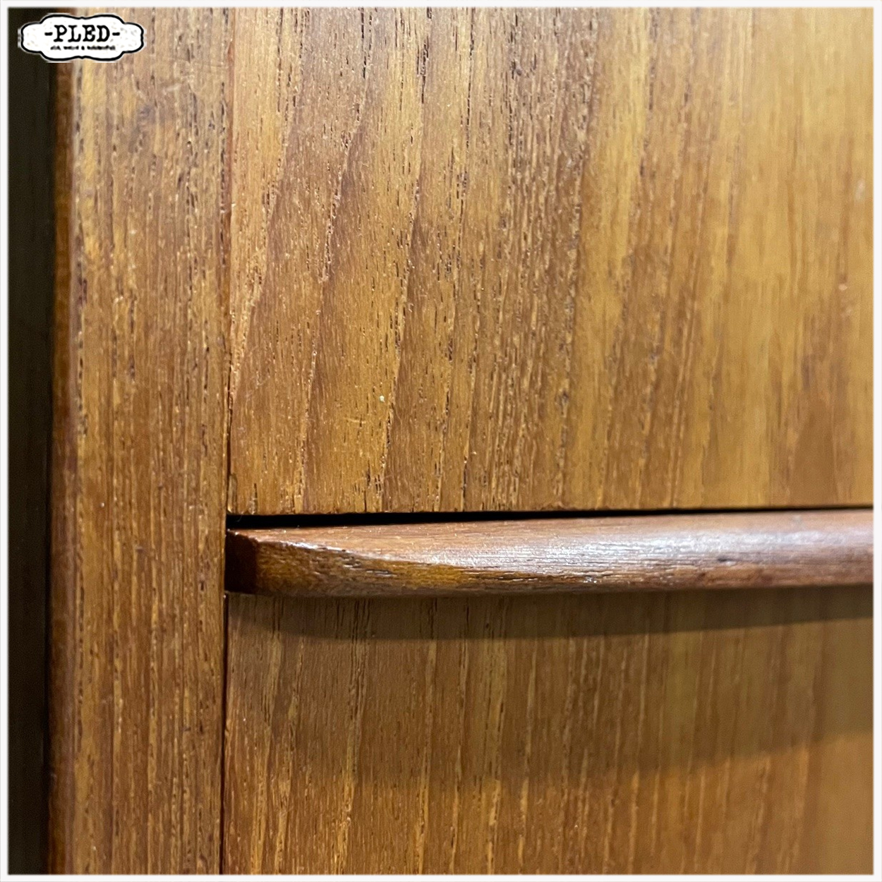 Deense ladekast, teakfineer, Hanbjerg Møbelfabrik - Afbeelding 7