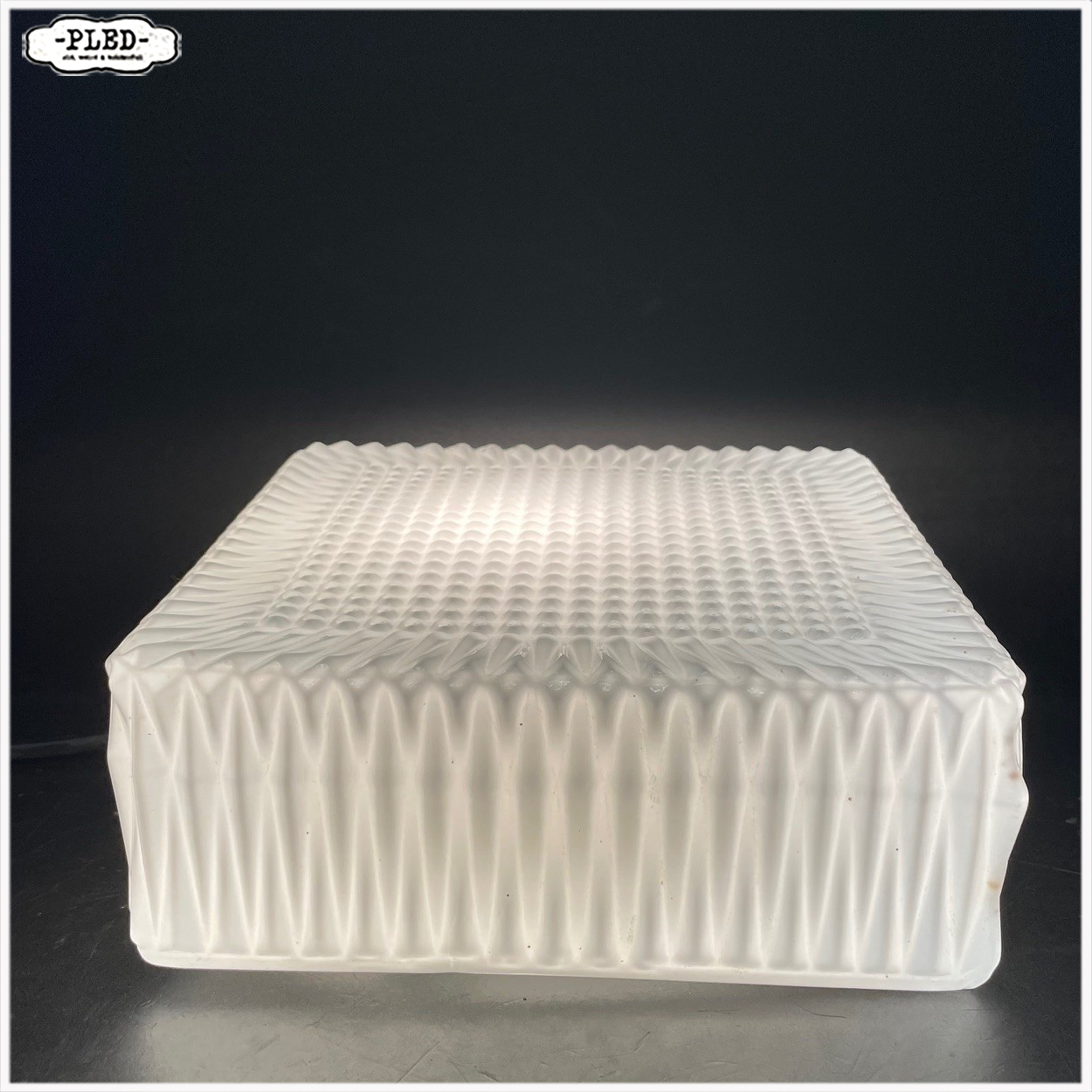 opaline plafonnière / wandlamp – jaren 60/70, Bohemen - Afbeelding 9