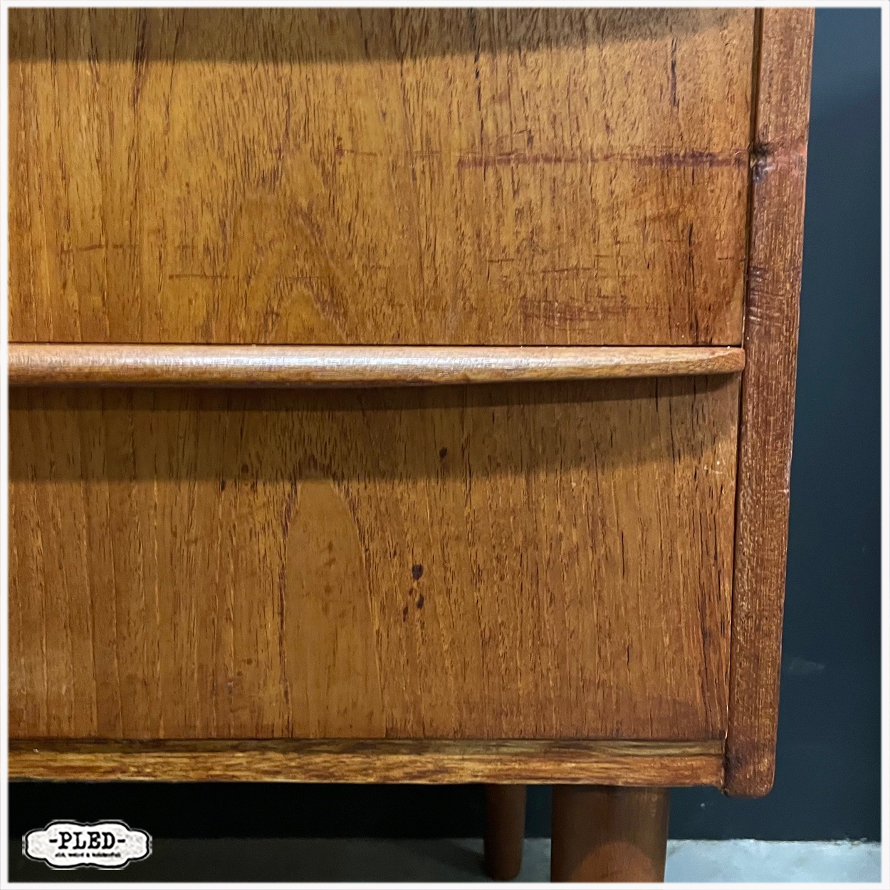 Deense ladekast, teakfineer, Hanbjerg Møbelfabrik - Afbeelding 8