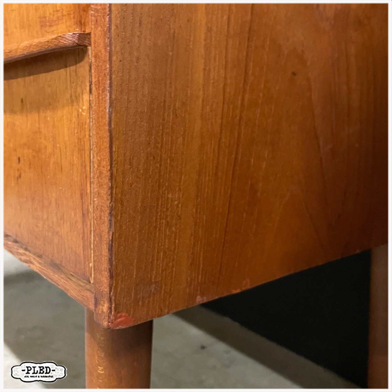 Deense ladekast, teakfineer, Hanbjerg Møbelfabrik - Afbeelding 9