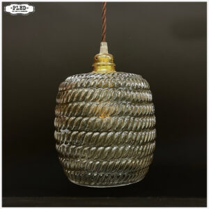 Diverse rookglazen hanglampen