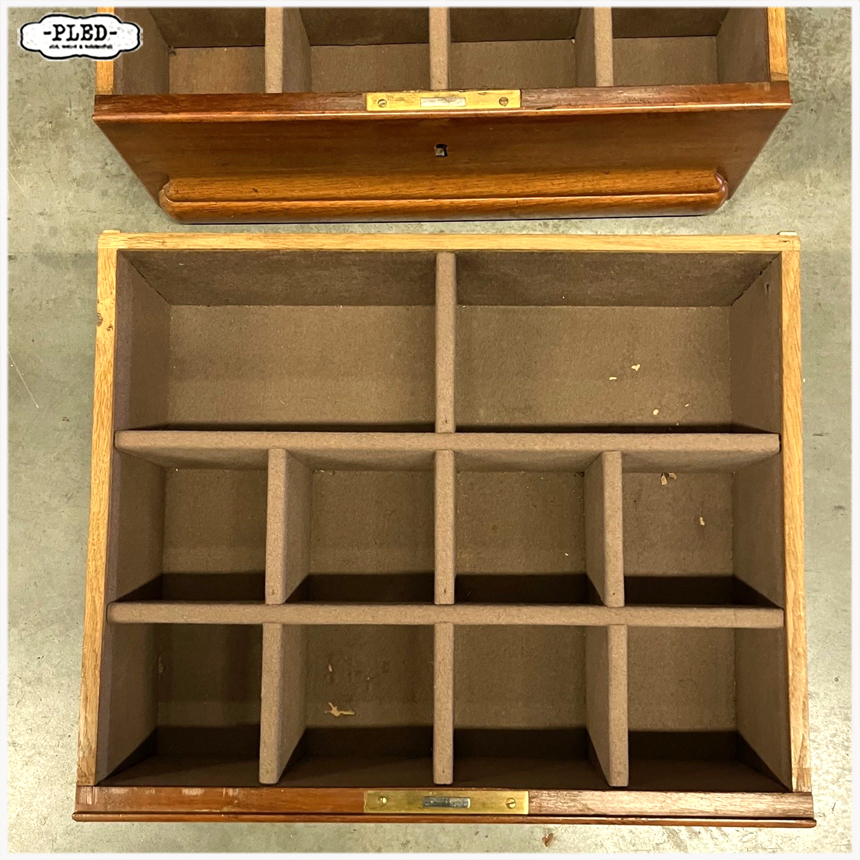 Antieke mahonie houten presentatiekast, circa 1920, Amsterdam - Afbeelding 15