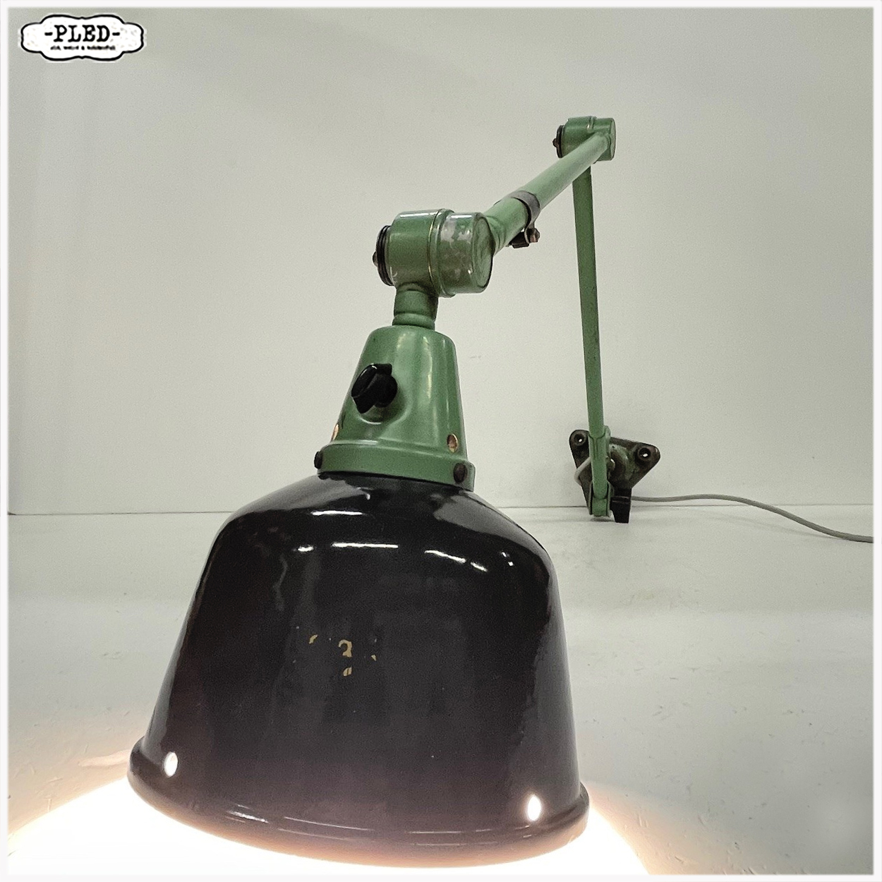 Industriele Midgard lamp – DDR, jaren 50/60, Curt Fischer - Afbeelding 8