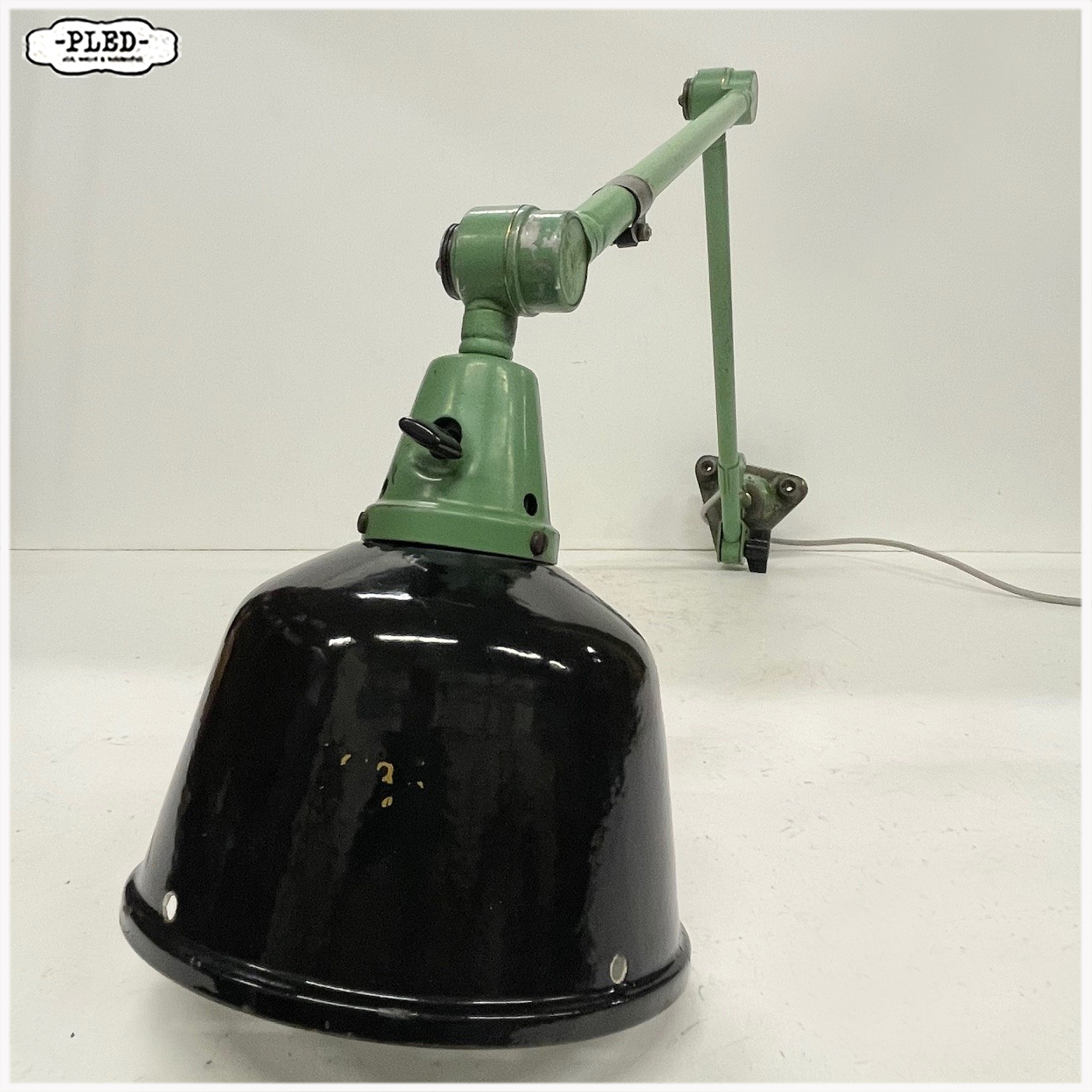 Industriele Midgard lamp – DDR, jaren 50/60, Curt Fischer - Afbeelding 7