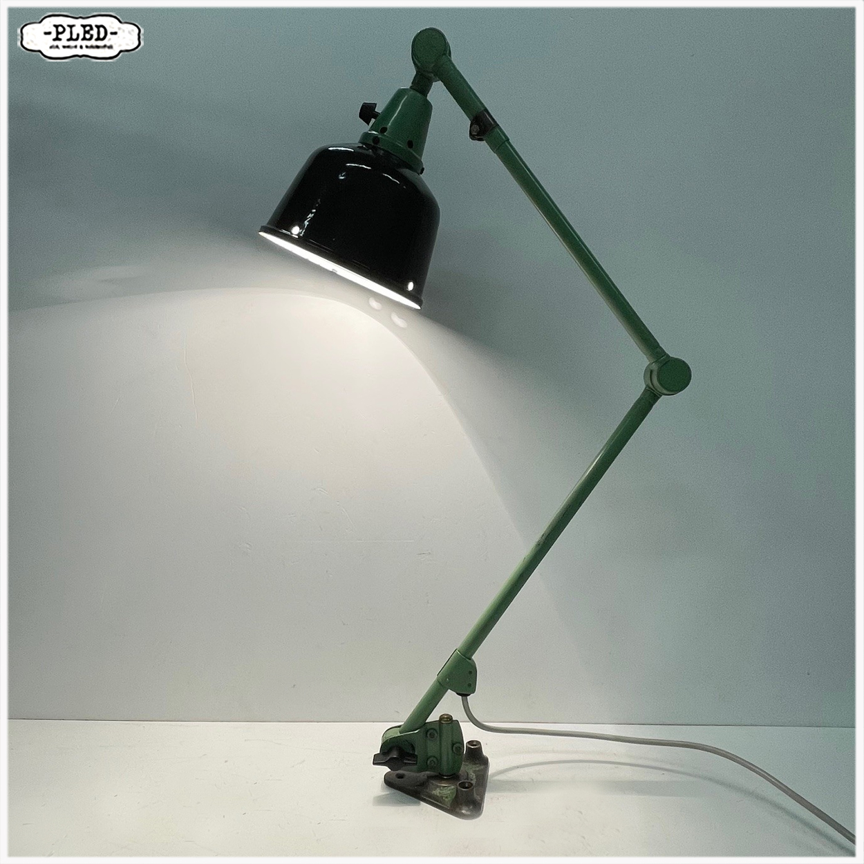 Industriele Midgard lamp – DDR, jaren 50/60, Curt Fischer - Afbeelding 2