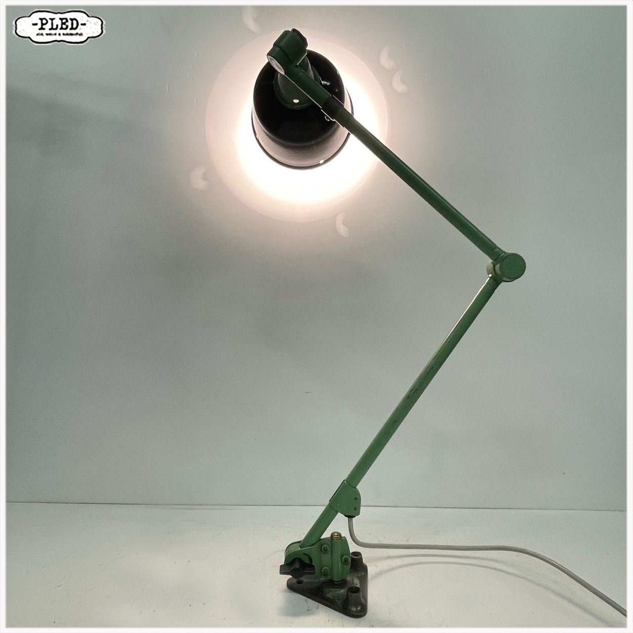 Industriele Midgard lamp – DDR, jaren 50/60, Curt Fischer - Afbeelding 4