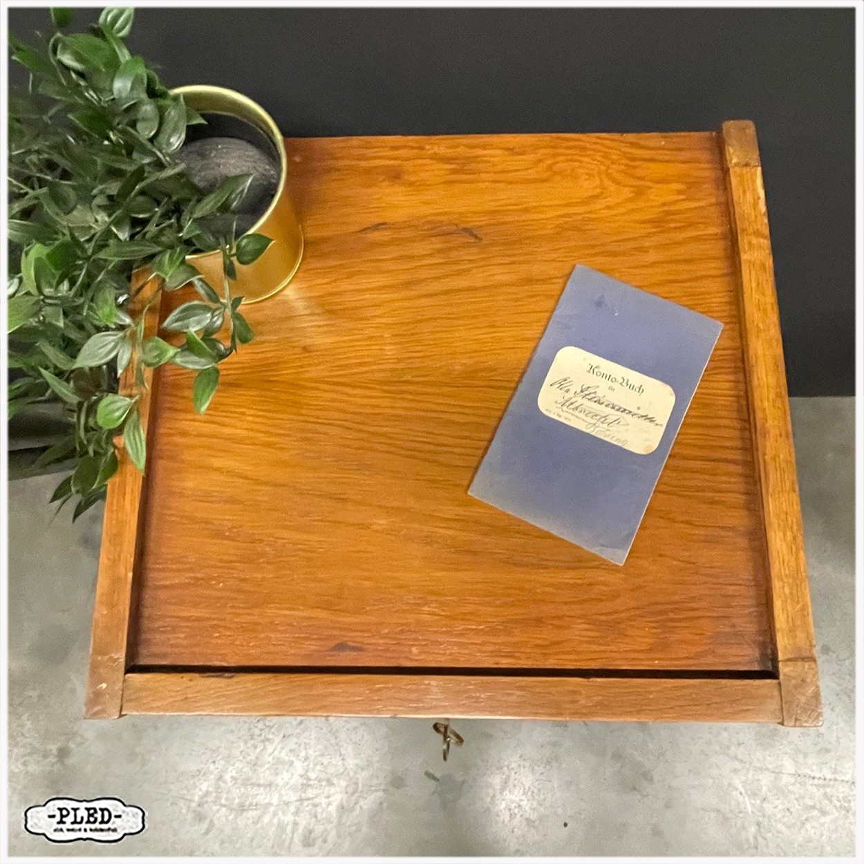 Vintage roldeurkastje, H90 cm - Afbeelding 11