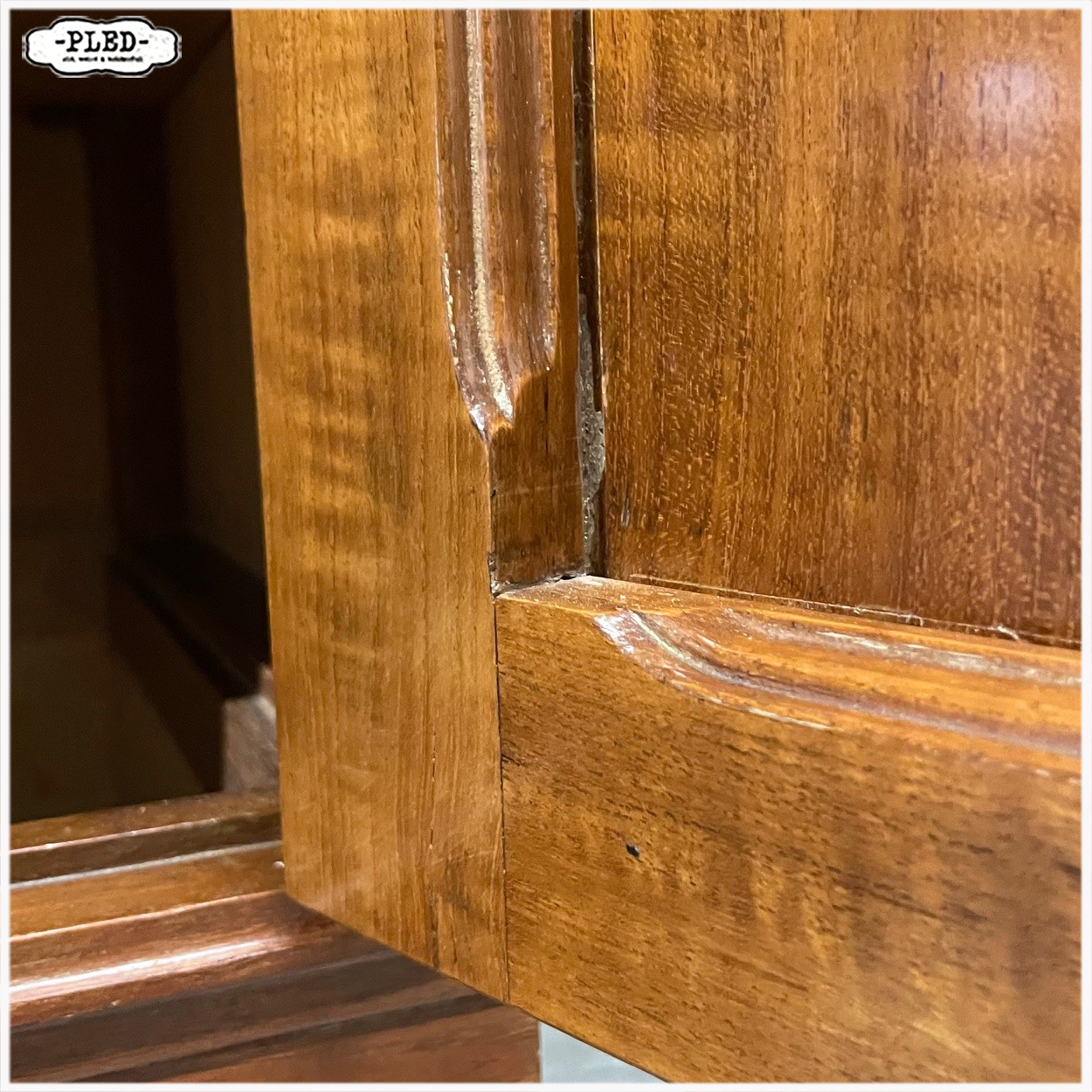 Antieke mahonie houten presentatiekast, circa 1920, Amsterdam - Afbeelding 11