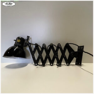 Oude, industriële schaarlamp, REIF Dresden, DDR