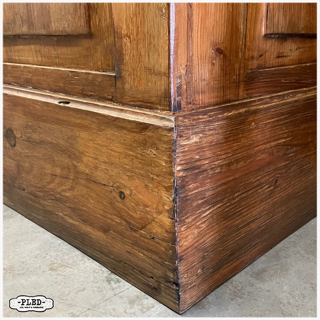 Oude, grenen toonbank met zes lades - Afbeelding 18