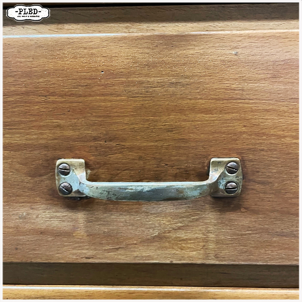 Vintage toonbank met 20 lades, B168,5 cm - Afbeelding 13