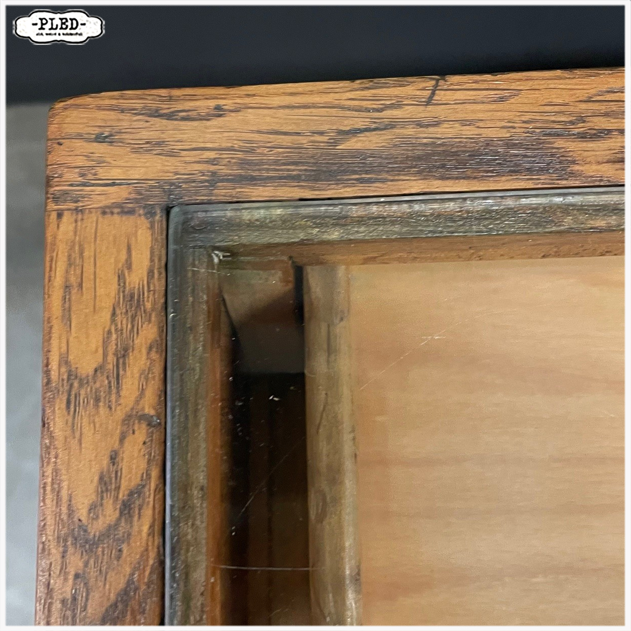 Vintage toonbank met 20 lades, B168,5 cm - Afbeelding 19