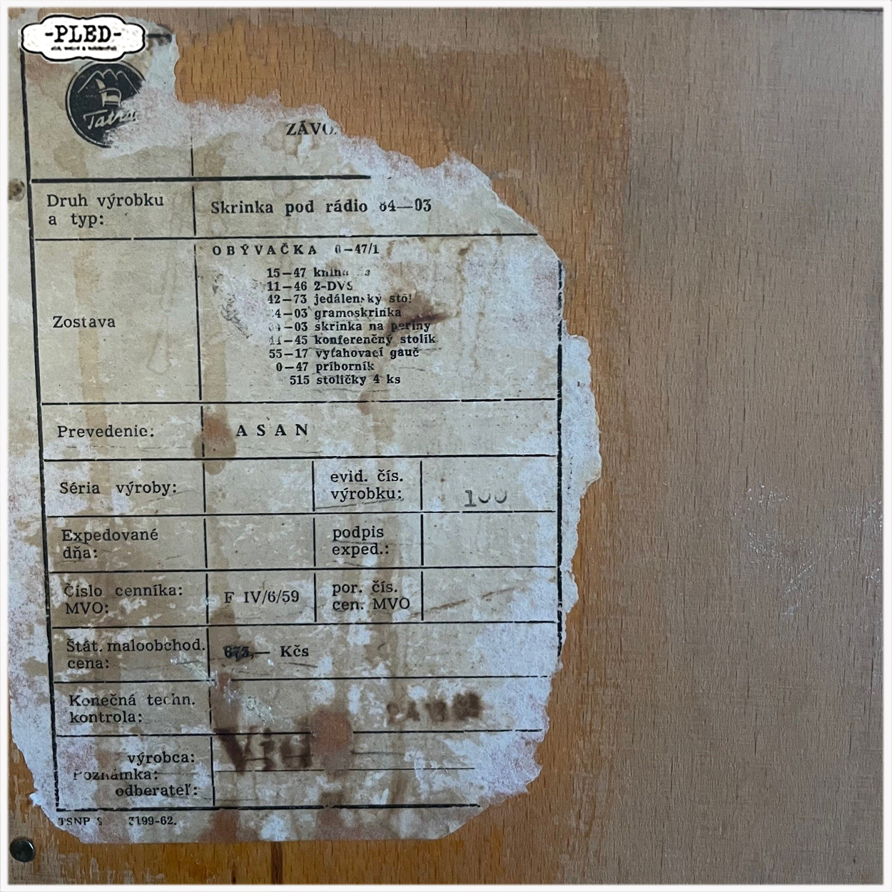 Vintage dressoir, František Jirák, jaren 60 - Afbeelding 15