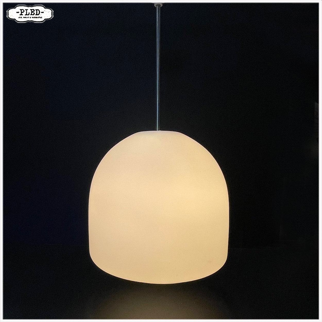 Grote opaline pendellampen, Tsjechië, jaren 70