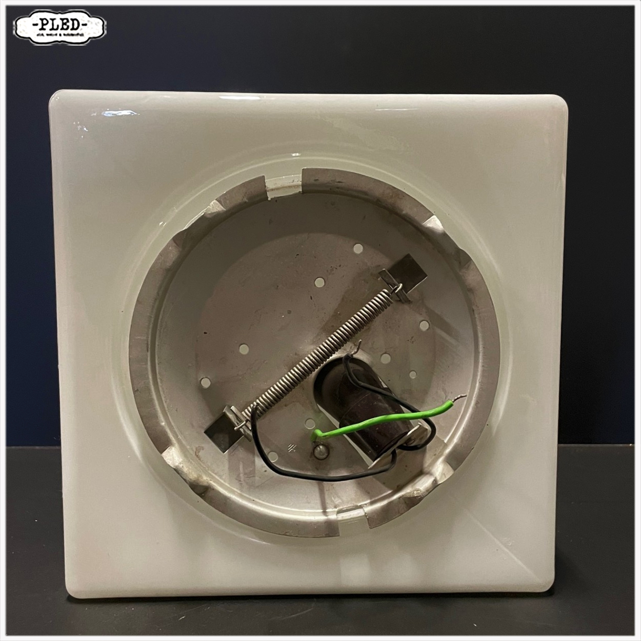 Vintage opaline plafonnières, Bohemen - Afbeelding 6