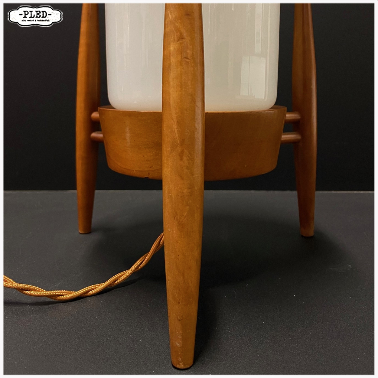 Opaline tafellamp, Mushroom, ÚLUV, Tsjechoslowakije, 1960s - Afbeelding 5