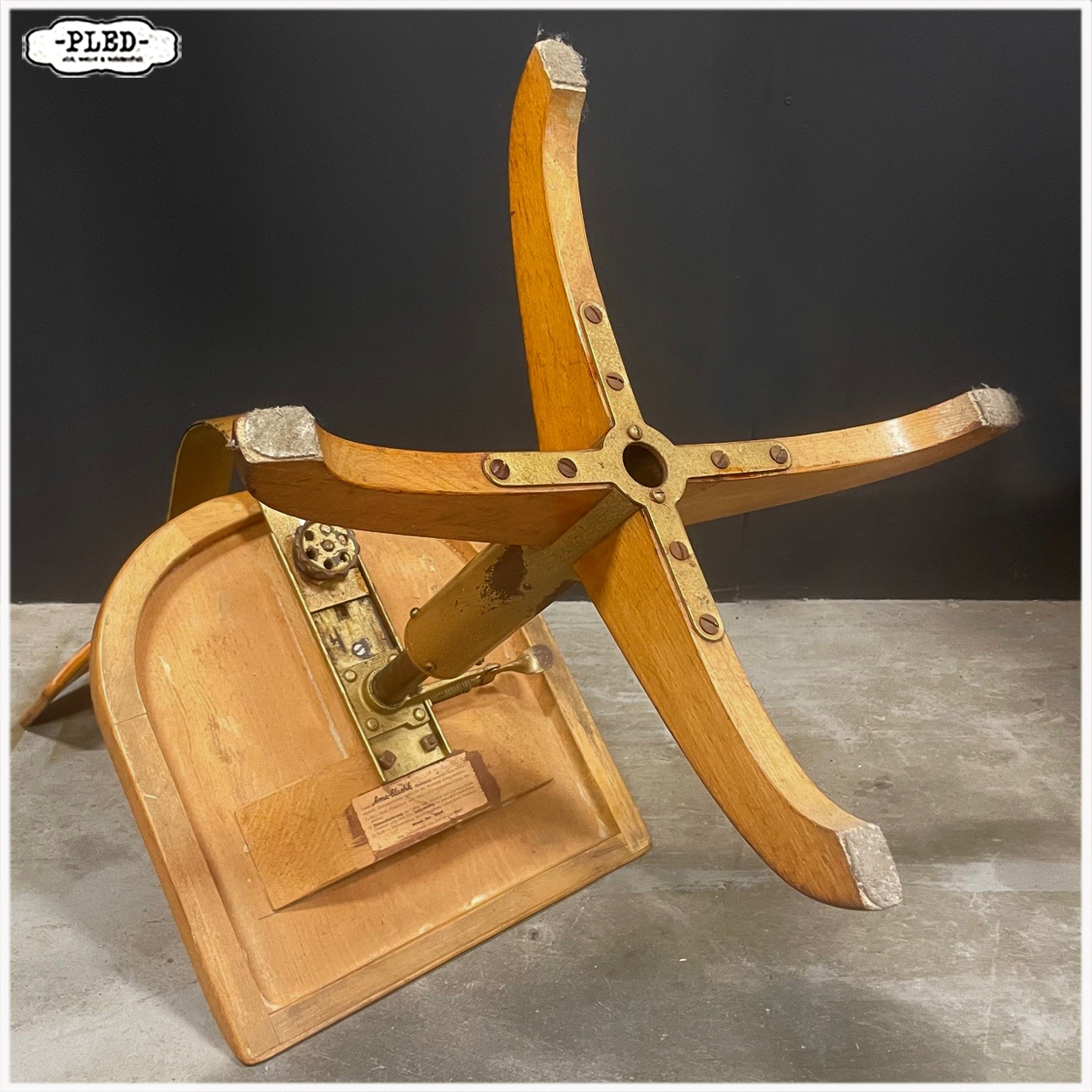 Vintage Ama Elastik bureaustoel Model 364 - Afbeelding 12