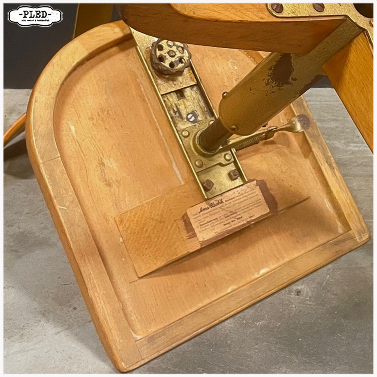 Vintage Ama Elastik bureaustoel Model 364 - Afbeelding 13