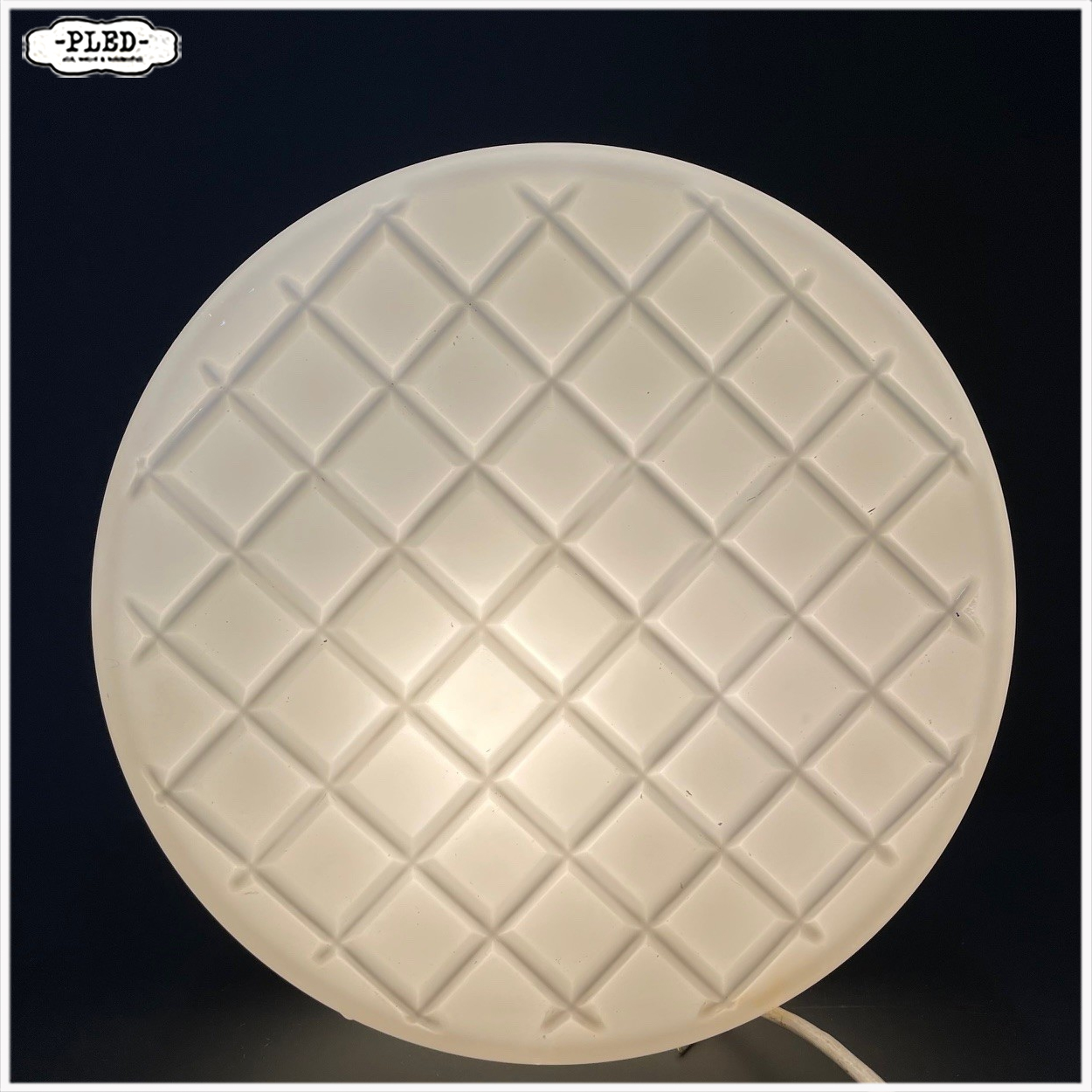 opaline plafonnière / wandlamp – jaren 60/70, Bohemen