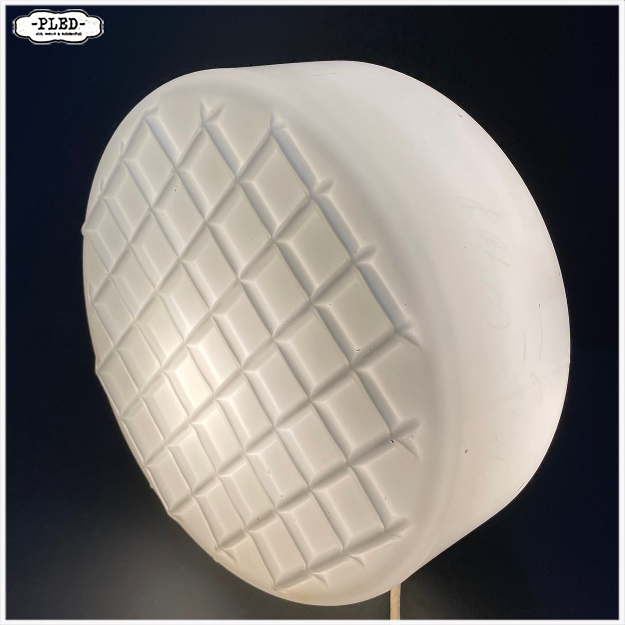 opaline plafonnière / wandlamp – jaren 60/70, Bohemen - Afbeelding 4