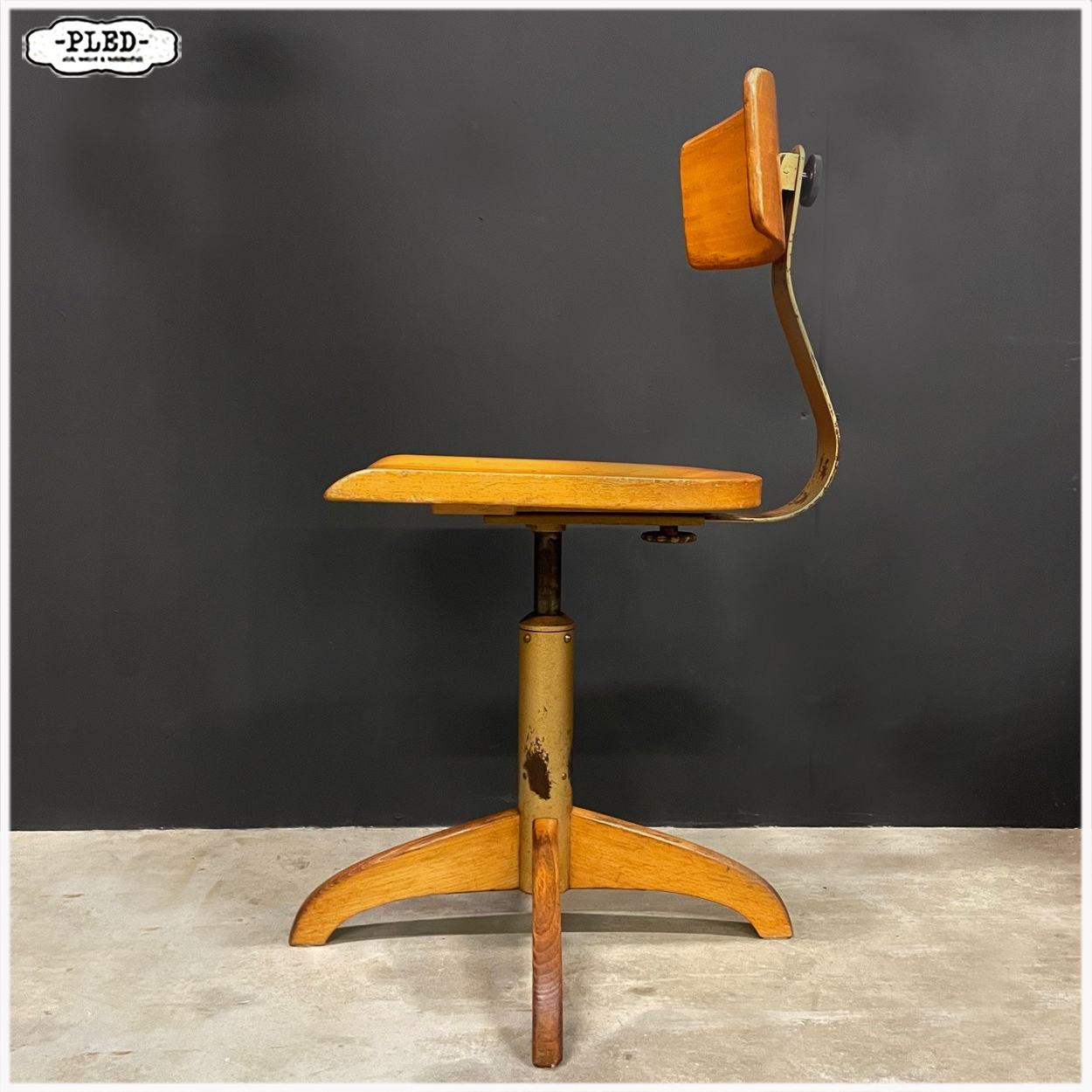 Vintage Ama Elastik bureaustoel Model 364 - Afbeelding 5