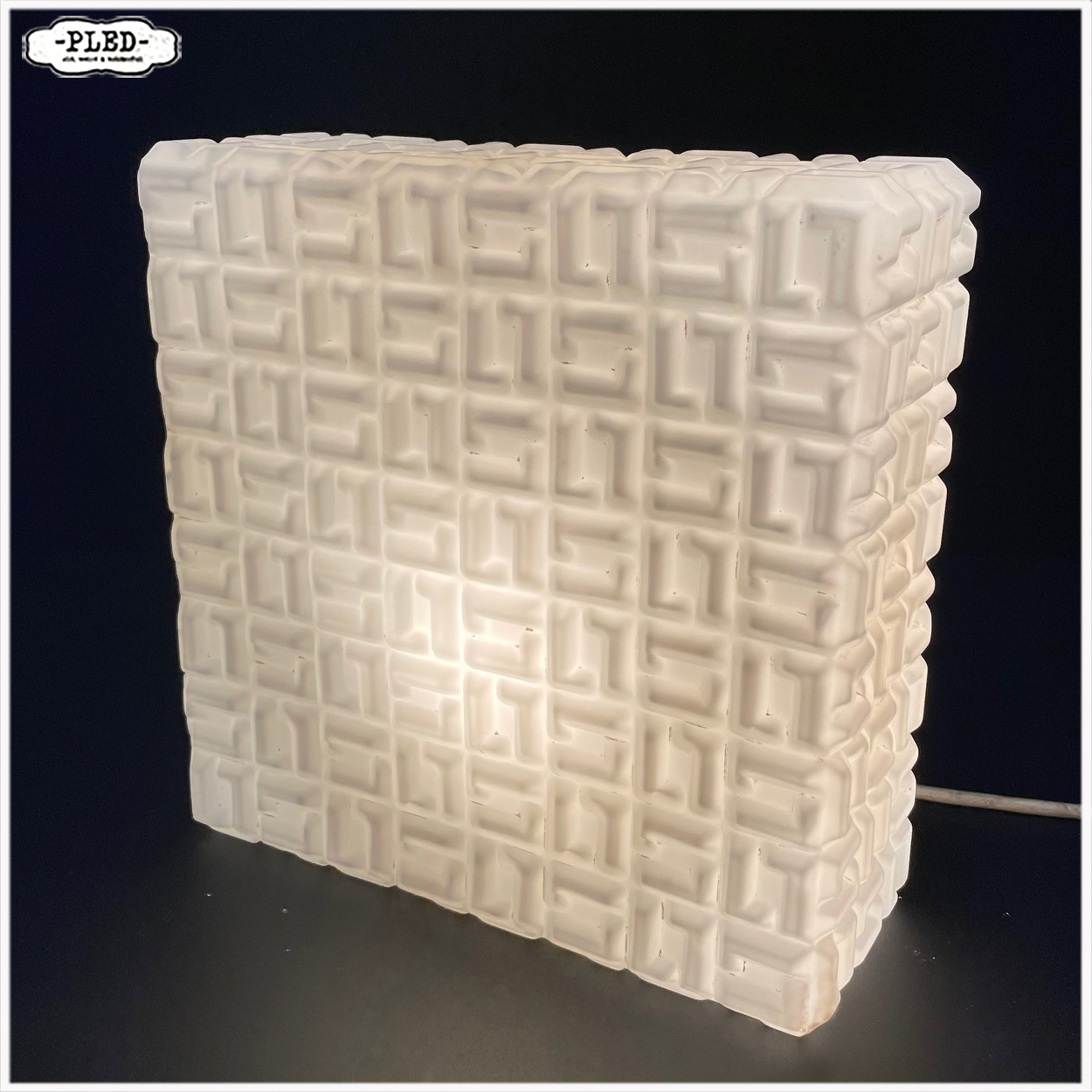 opaline plafonnière – jaren 60/70, Bohemen - Afbeelding 4