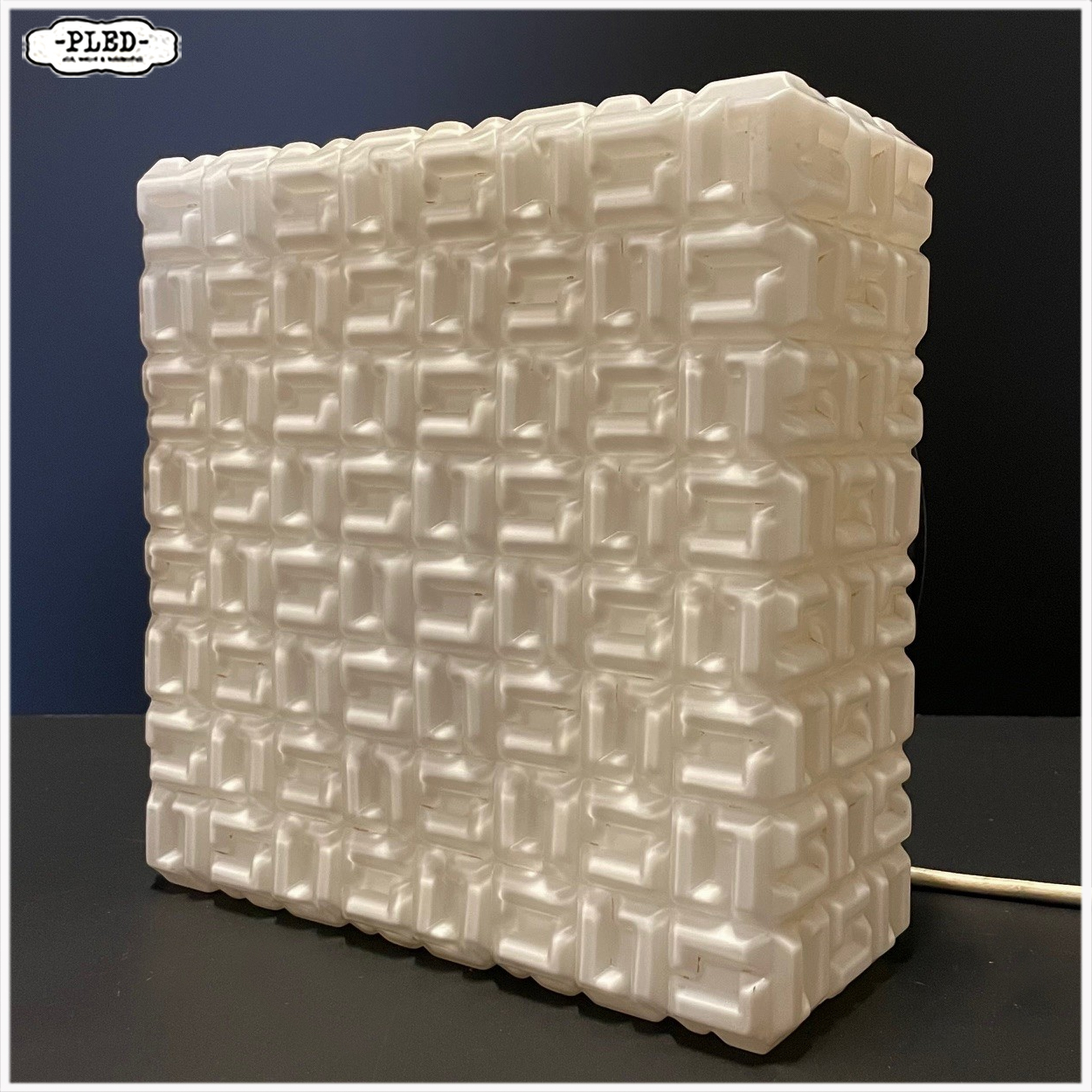 opaline plafonnière – jaren 60/70, Bohemen - Afbeelding 2