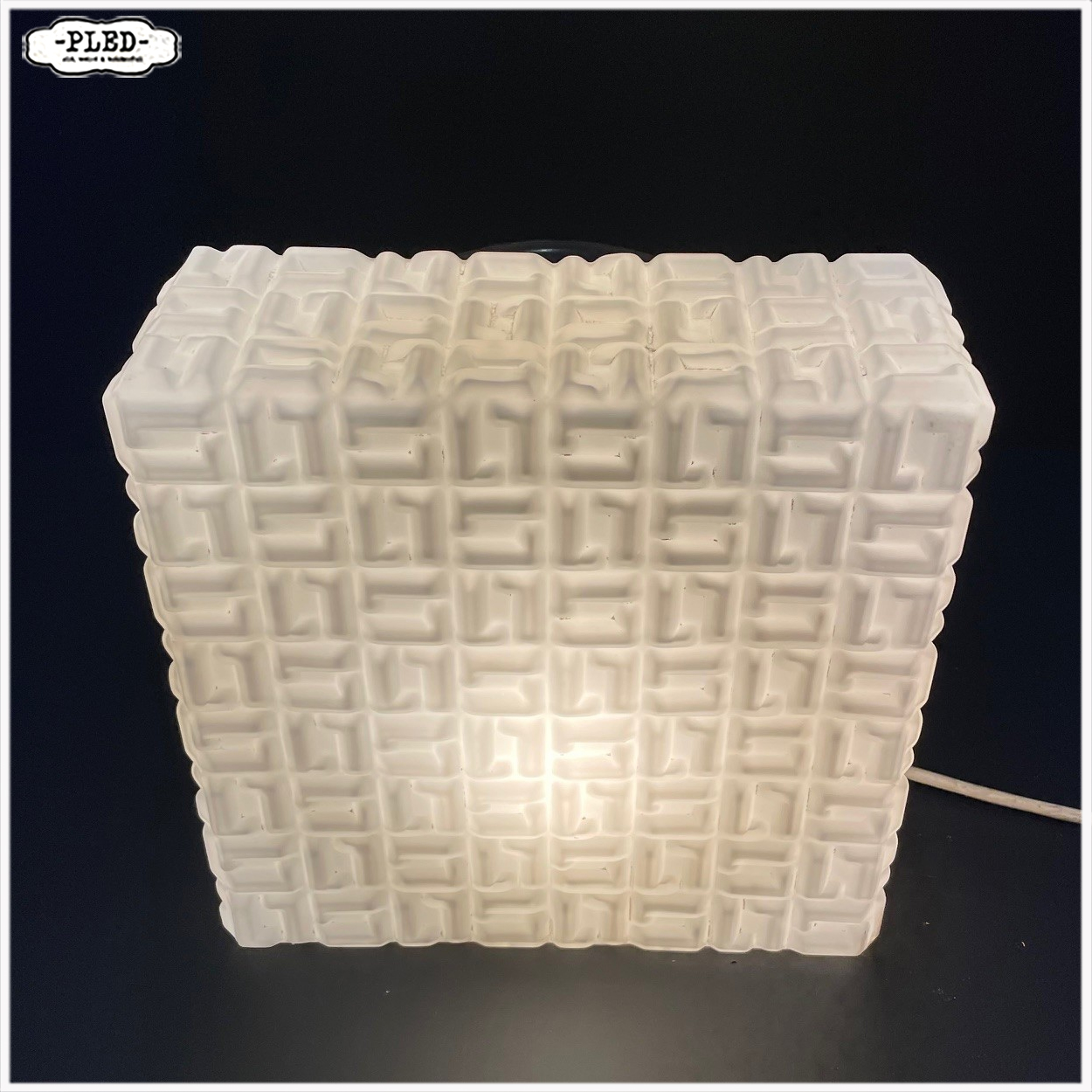 opaline plafonnière – jaren 60/70, Bohemen - Afbeelding 6