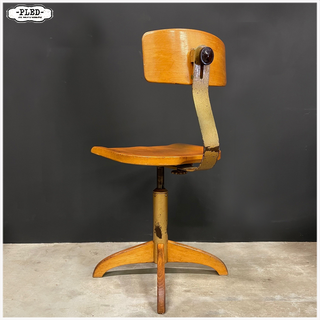 Vintage Ama Elastik bureaustoel Model 364 - Afbeelding 3