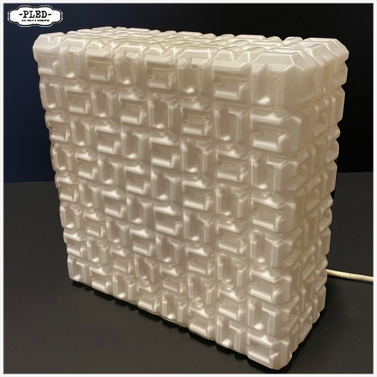 opaline plafonnière – jaren 60/70, Bohemen - Afbeelding 3