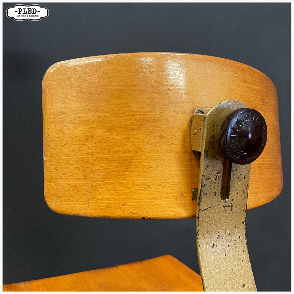 Vintage Ama Elastik bureaustoel Model 364 - Afbeelding 8