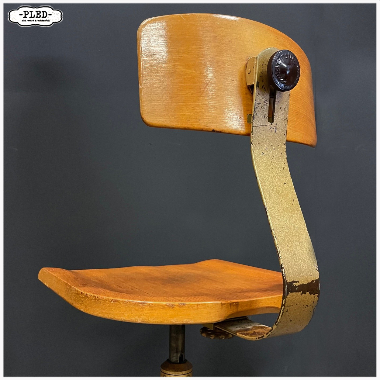 Vintage Ama Elastik bureaustoel Model 364 - Afbeelding 6