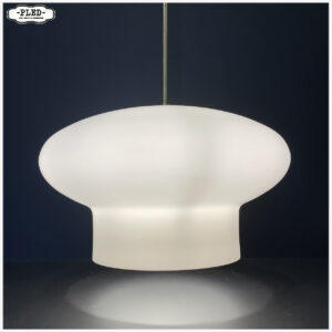 Grote opaline pendellamp van Napako, 1970s