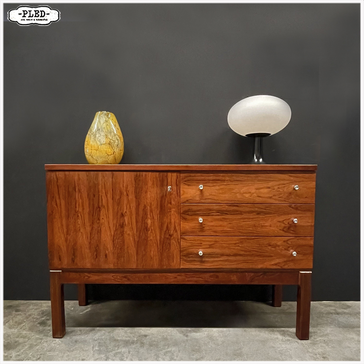 Vintage palissander fineer sideboard, 1970s