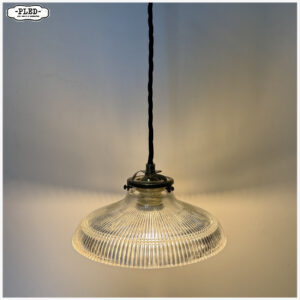 Oude holophane hanglamp