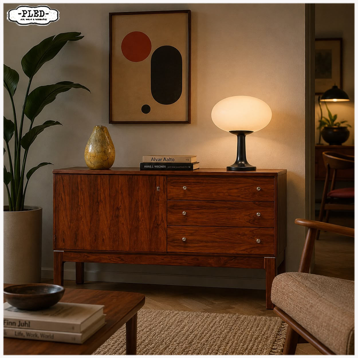 Vintage palissander fineer sideboard, 1970s - Afbeelding 14
