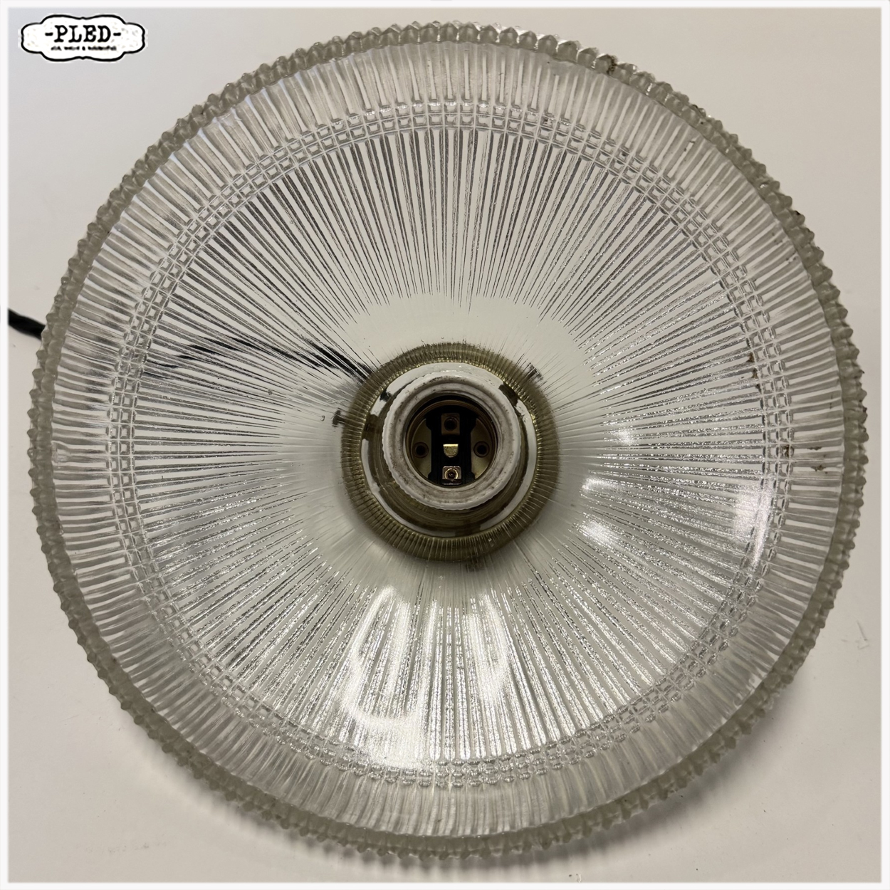 Oude holophane hanglamp - Afbeelding 10