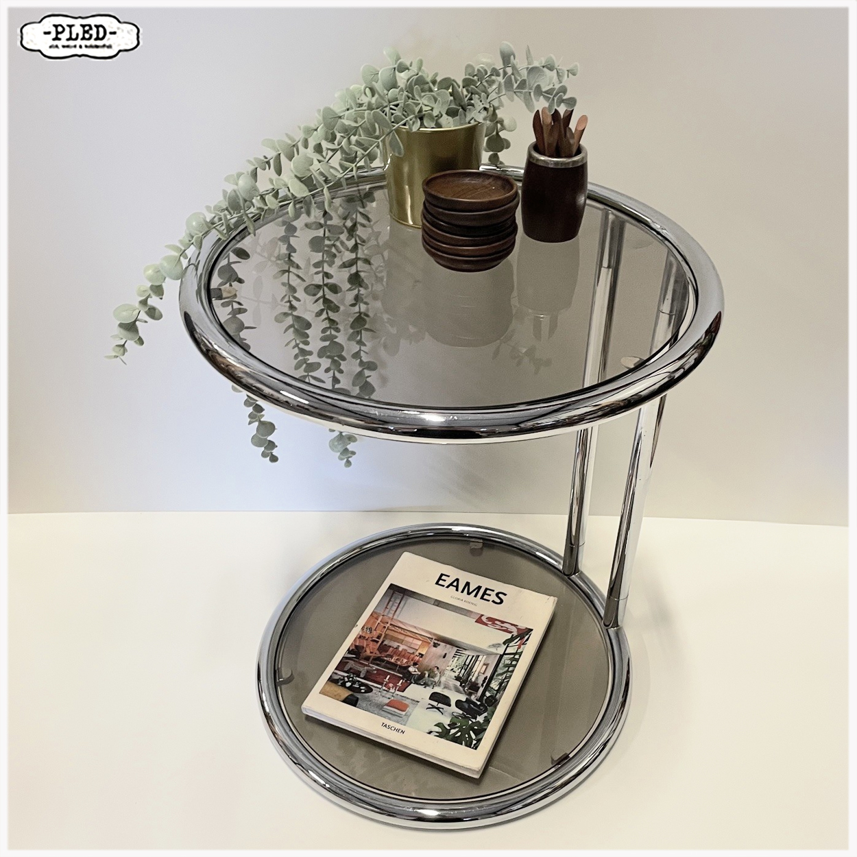 Vintage bijzettafel, Bauhaus, Eileen Gray - Afbeelding 4