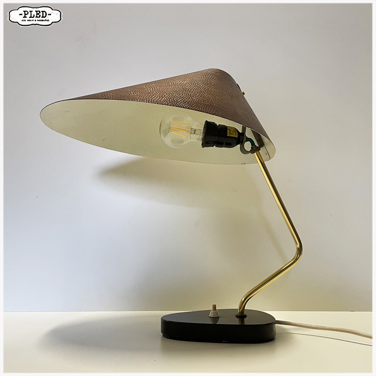 Vintage tafellamp space age DDR, 1960s