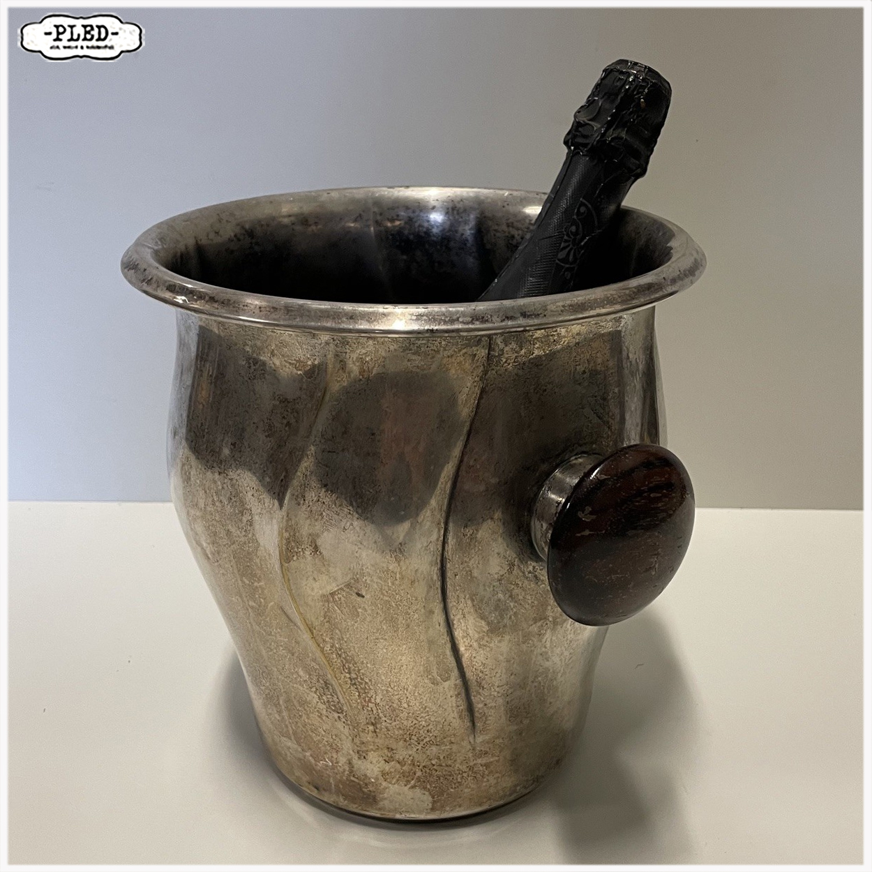 Verzilverde wijn- of champagnekoeler van WMF, 1930s - Afbeelding 4