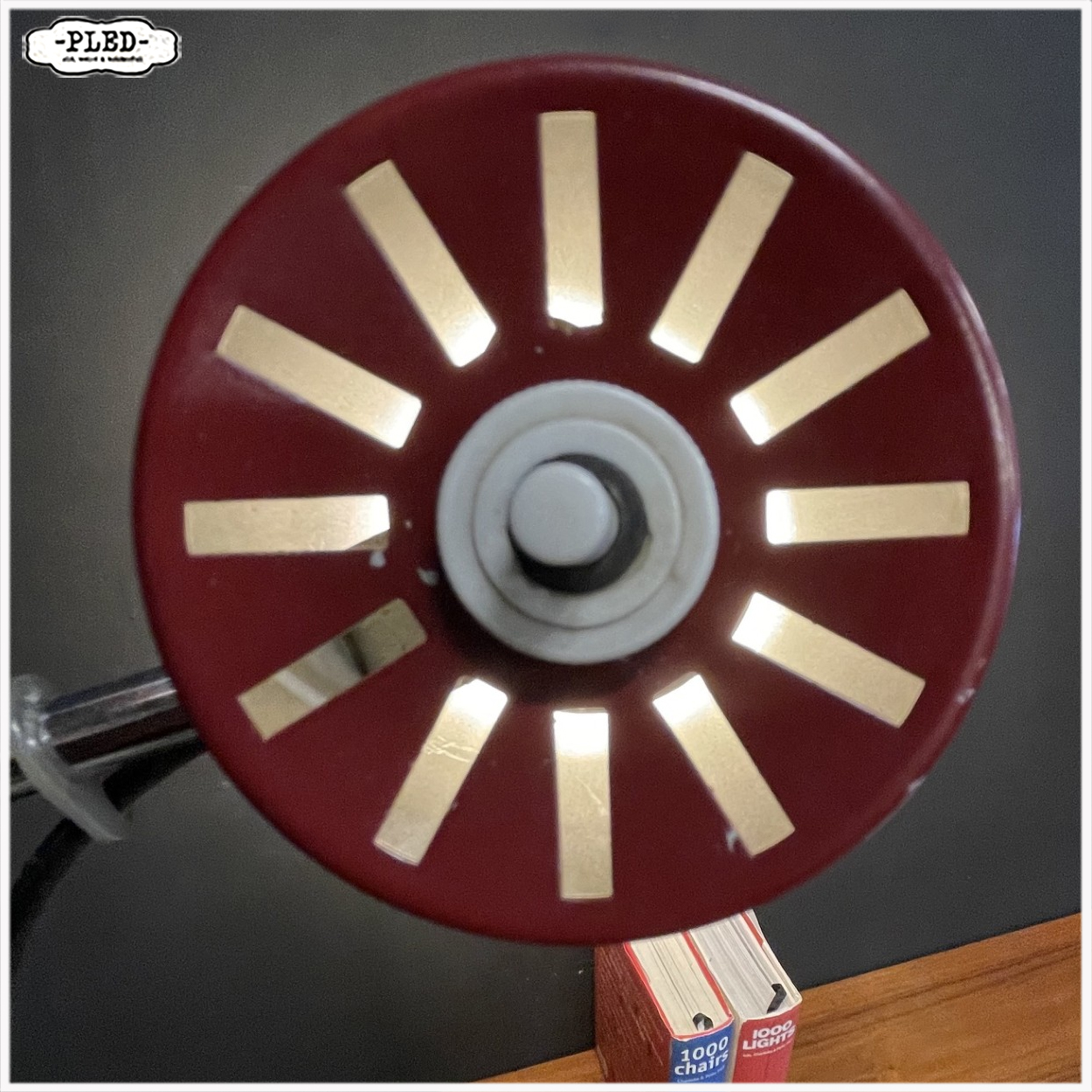 Vintage wijnrode vloerlamp, Josef Hurka voor Napako, 1970s - Afbeelding 9