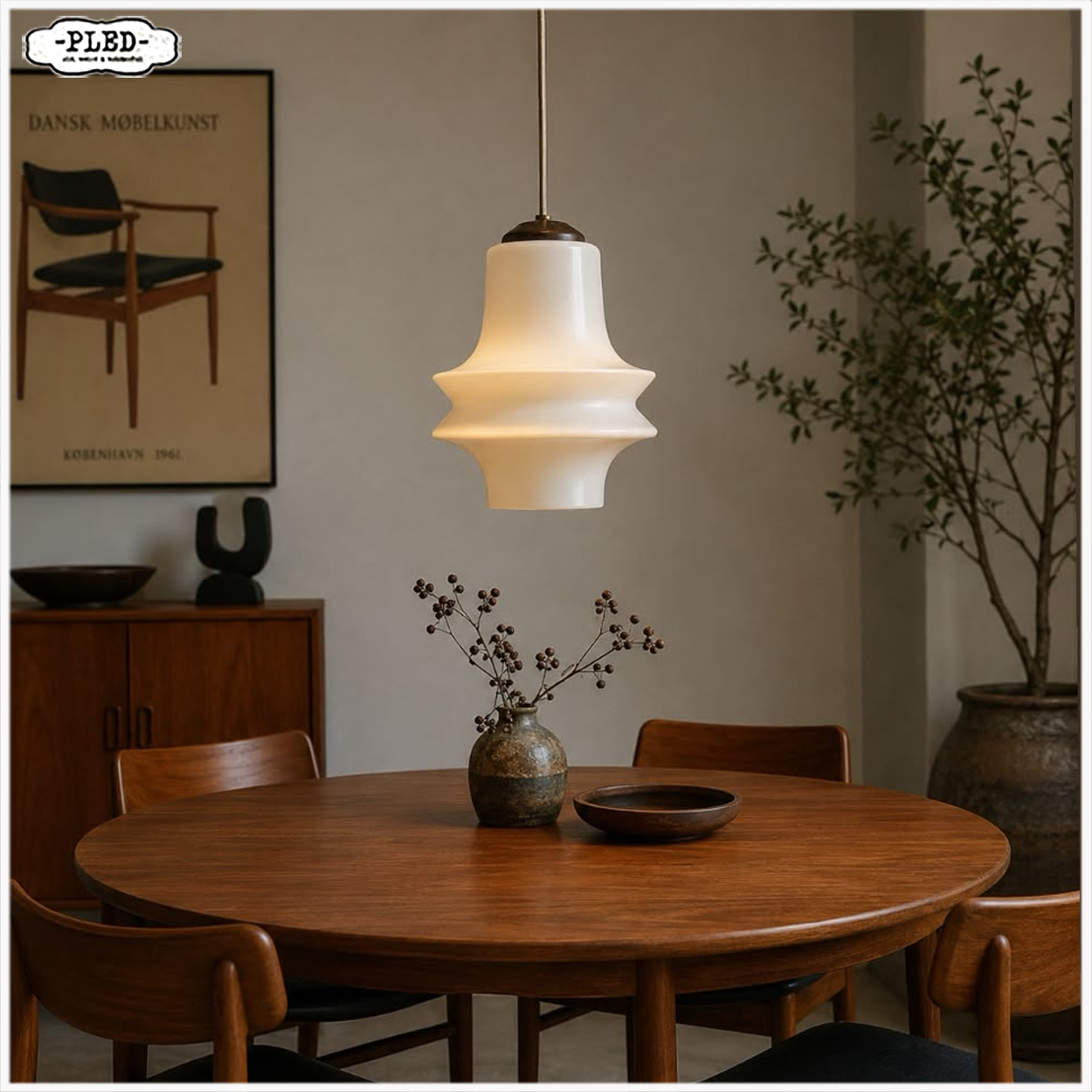 Sculpturale matglazen opaline lamp, Tsjechoslowakije, 1960/1970s - Afbeelding 3