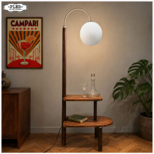 Jindrich Halabala vloerlamp, art deco, jaren dertig