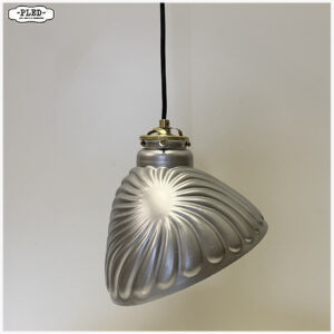 Oude, spiegelglazen hanglamp, begin 20e eeuw
