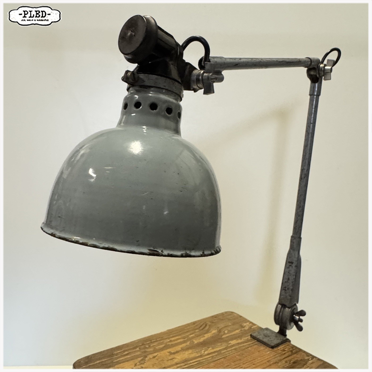 Oude Ernst Rademacher klemlamp - Afbeelding 6